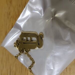 Old English Y Necklace